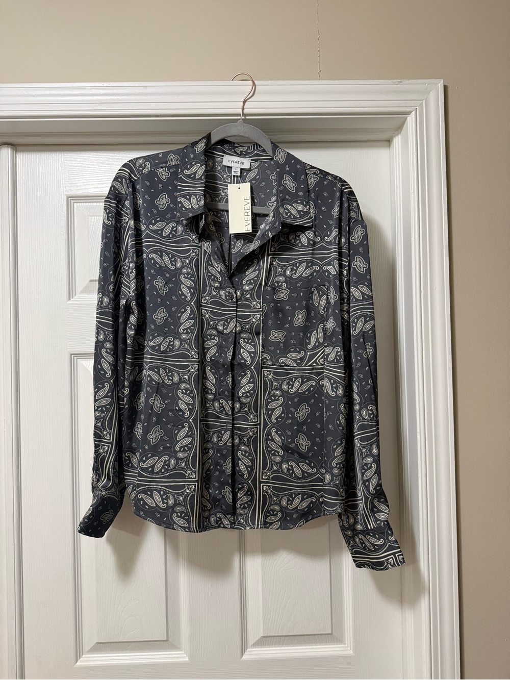 Evereve Paisley Button Down